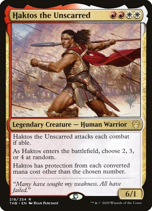 Haktos the Unscarred Card Front