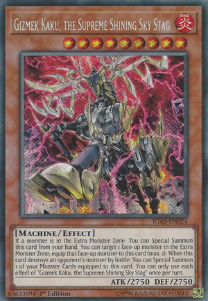 Gizmek Kaku, the Supreme Shining Sky Stag Card Front