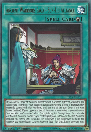 Ancient Warriors Saga - Sun-Liu Alliance Card Front