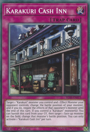 Karakuri Cash Inn Card Front