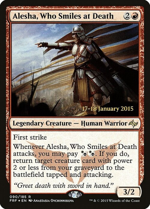 Alesha, Who Smiles at Death Card Front