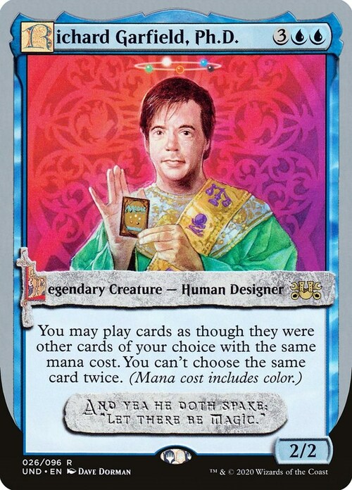 Richard Garfield, Ph.D. Card Front