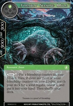 Friendly Seeking Mole Card Front