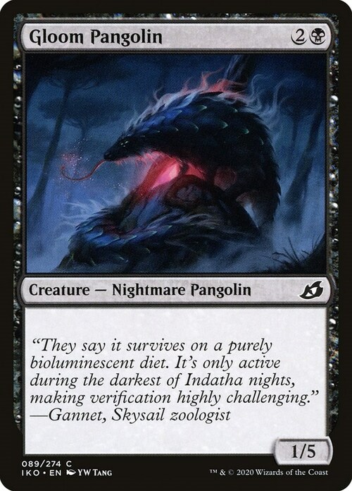 Gloom Pangolin Card Front