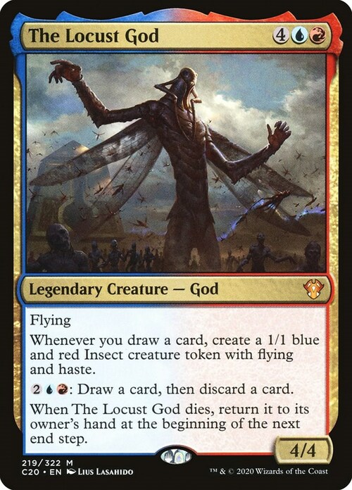 The Locust God Card Front