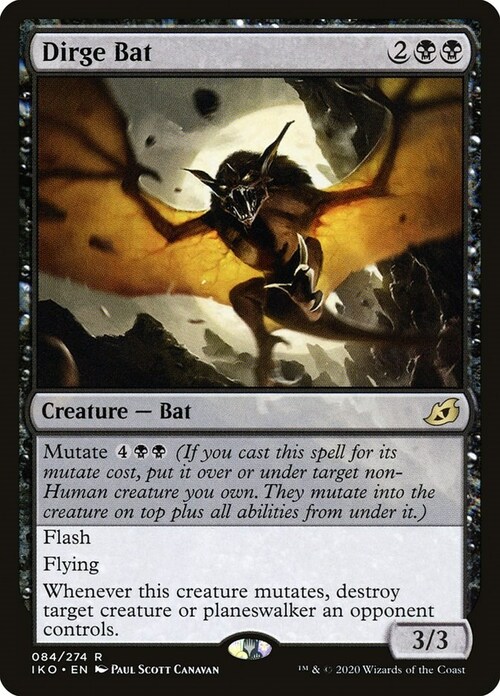 Dirge Bat Card Front