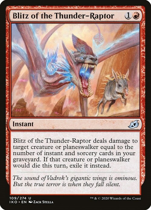 Blitz of the Thunder-Raptor Card Front