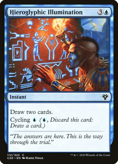 Hieroglyphic Illumination Card Front