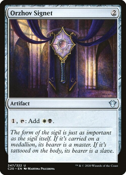 Orzhov Signet Card Front