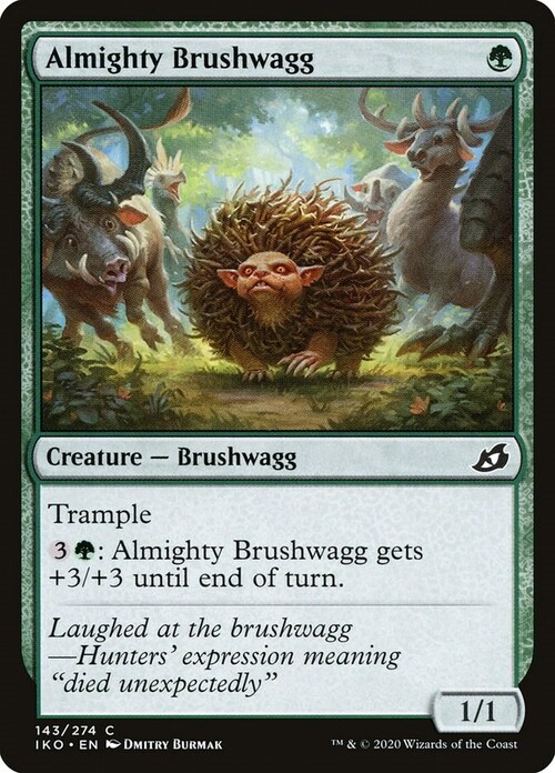 Almighty Brushwagg Card Front