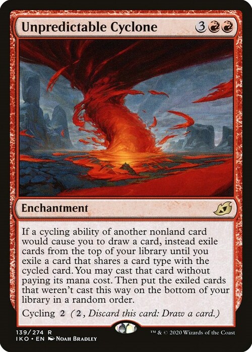 Unpredictable Cyclone Card Front