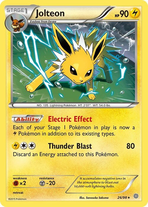 Jolteon Card Front