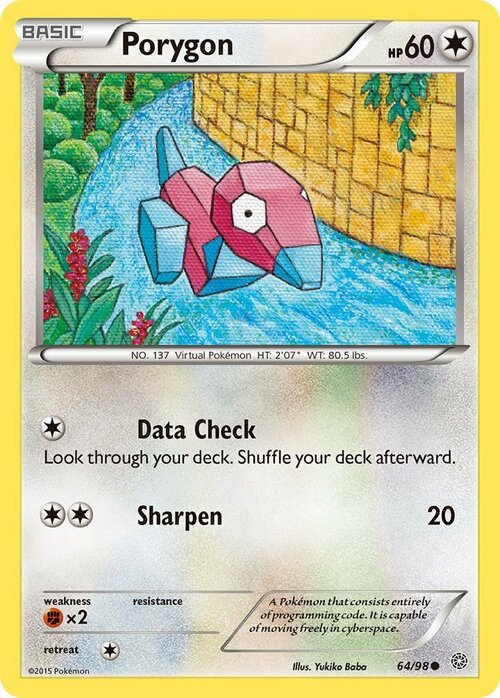 Porygon Card Front