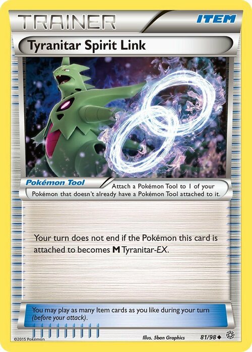 Tyranitar Spirit Link Card Front