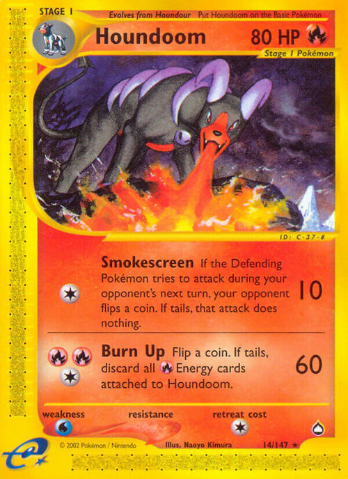 Houndoom Card Front