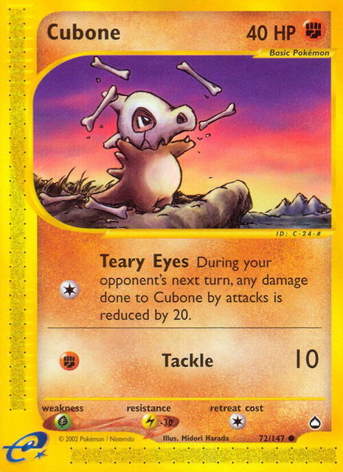 Cubone Card Front