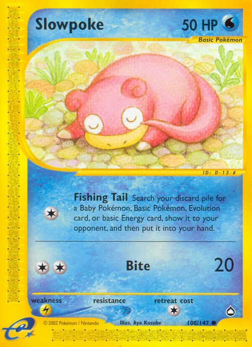 Slowpoke Card Front