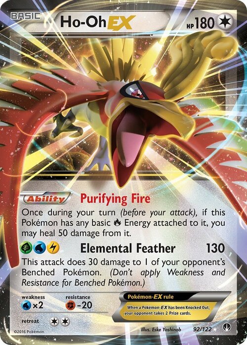 Ho-Oh EX Card Front