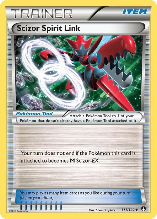 Scizor Spirit Link Card Front