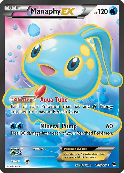 Manaphy EX Card Front