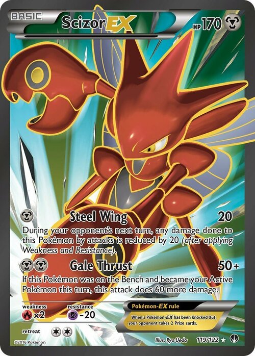 Scizor EX Card Front