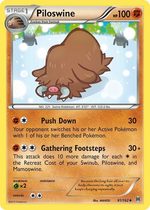 Piloswine Card Front