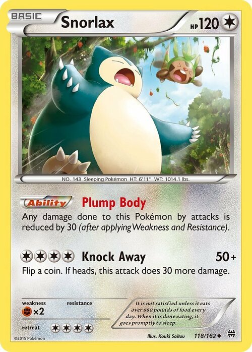 Snorlax Card Front