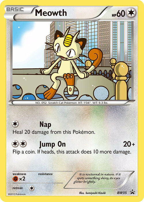 Meowth Card Front