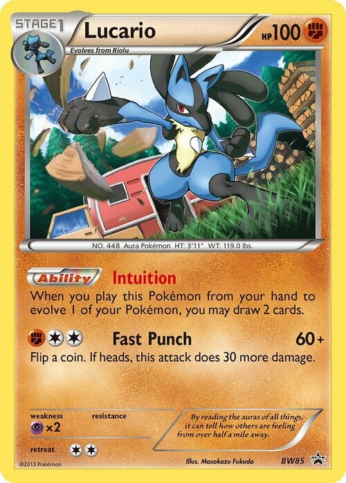 Lucario Card Front