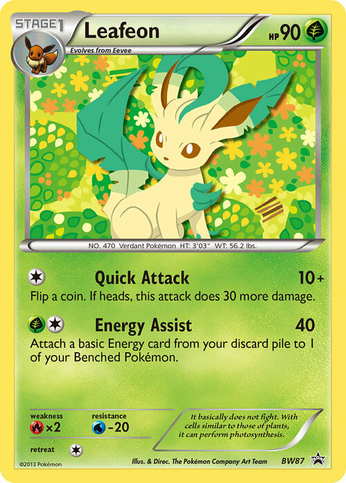 Leafeon Card Front