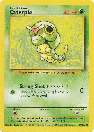 Caterpie Card Front