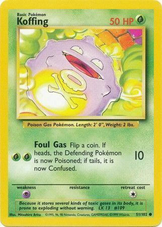 Koffing Card Front