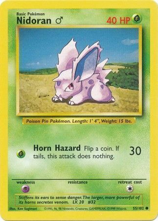 Nidoran M Card Front