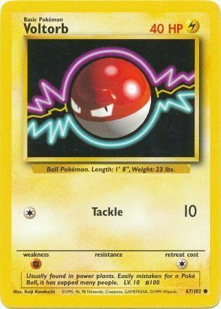 Voltorb Card Front