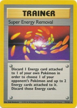 Super Energy Removal Card Front