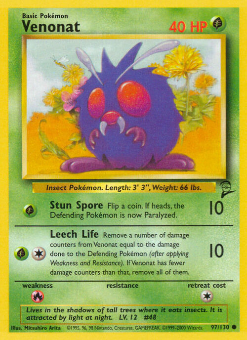 Venonat Card Front