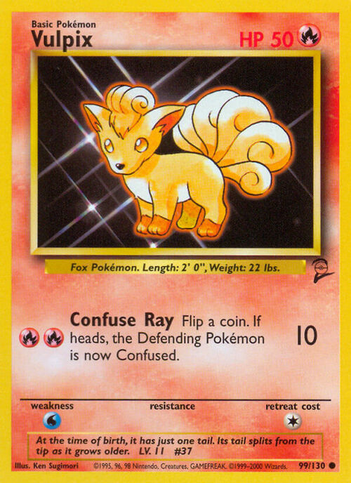 Vulpix Card Front