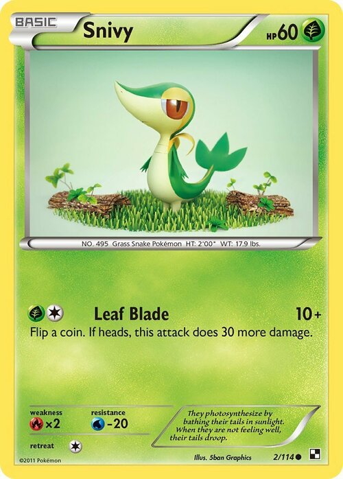 Snivy Card Front