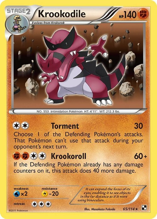 Krookodile Card Front