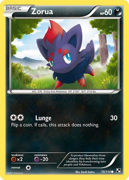 Zorua Card Front