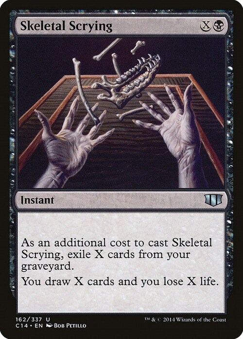 Skeletal Scrying Card Front