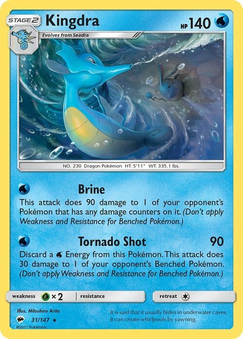 Kingdra Card Front