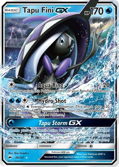 Tapu Fini GX Card Front