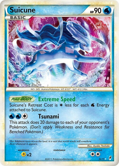 Suicune Card Front