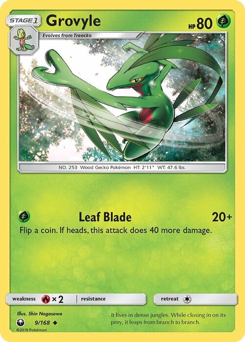 Grovyle Card Front