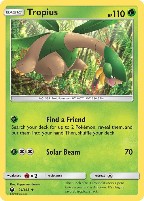 Tropius Card Front