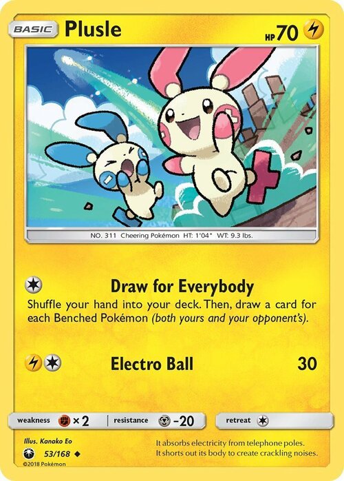 Plusle Card Front