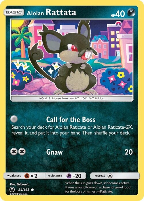 Alolan Rattata Card Front