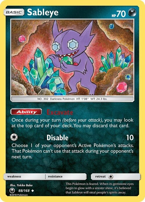 Sableye Card Front