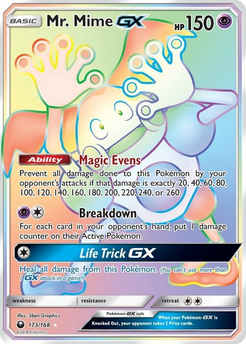 Mr. Mime GX Card Front